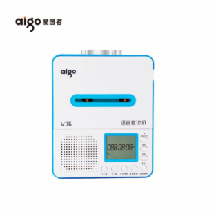 爱国者（aigo） 高保真语音复读机V36 U盘TF卡MP3磁带播放器