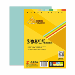 天章（TANGO）金彩天章复印纸 A4 80g 500页/包 5包/箱 浅蓝