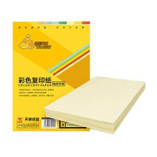 天章（TANGO）金彩天章复印纸 A4 80g 500页/包 5包/箱 浅黄