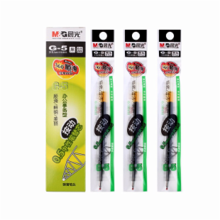 晨光 M＆G 中性笔芯 G-5 0.5mm (黑色) 20支/盒 (适用于AGP89501、AGP87902、AGPK3507、GP1008、GP1163、GP1165、GP1350、K35型号中性笔) 